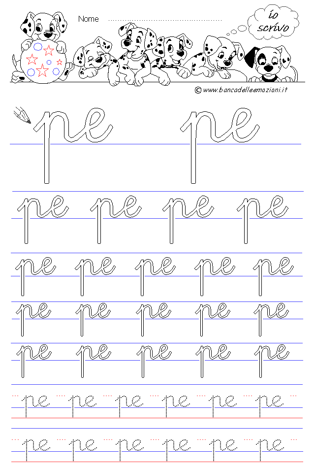 lettere pe - Corsivo Minuscolo - scrivere con la traccia