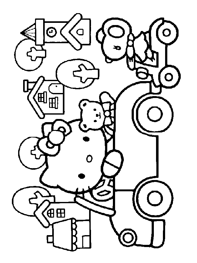 Hello Kitty - disegni da colorare 