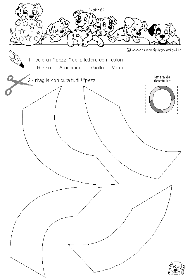 Pregrafismo - coordinazione oculo manuale - lettera O