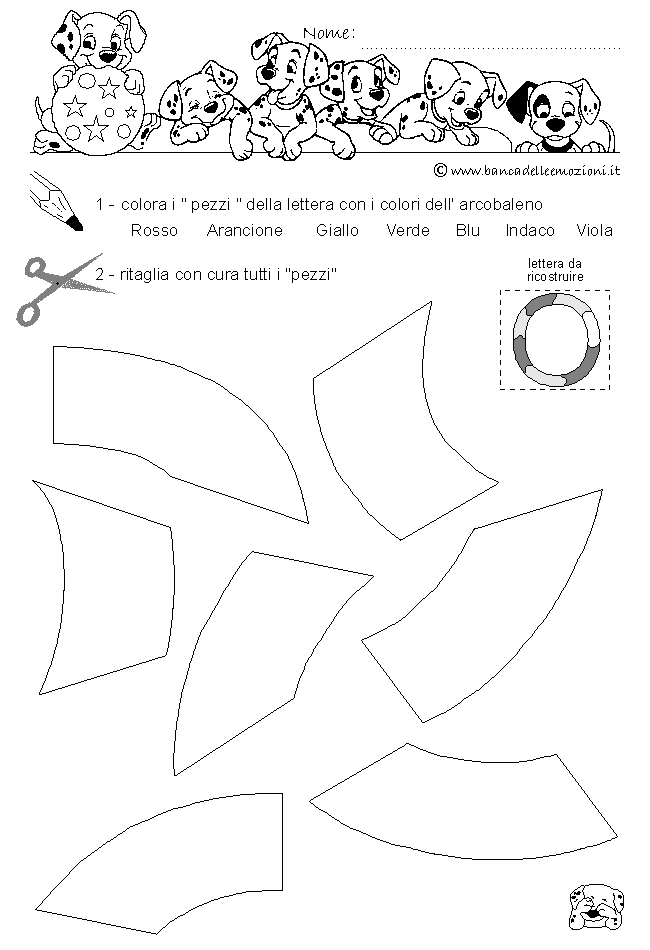 Pregrafismo - coordinazione oculo manuale - lettera O