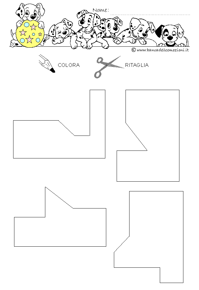 Pregrafismo - coordinazione oculo manuale - Ricostruisci i due quadrati