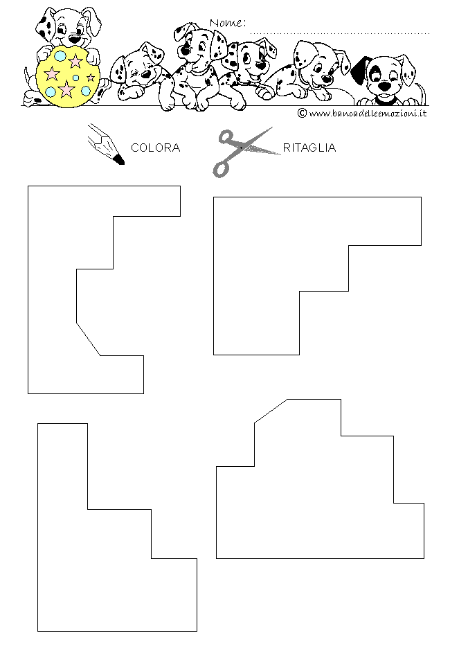 Pregrafismo - coordinazione oculo manuale - Ricostruisci i due quadrati