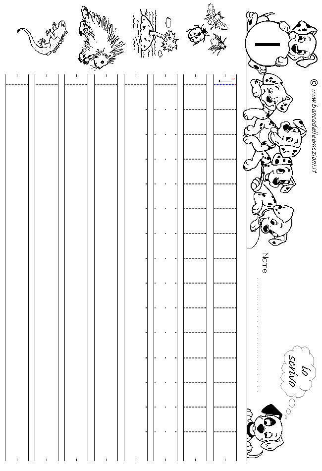 Alfabeto lettera I - stampatello minuscolo come si costruisce