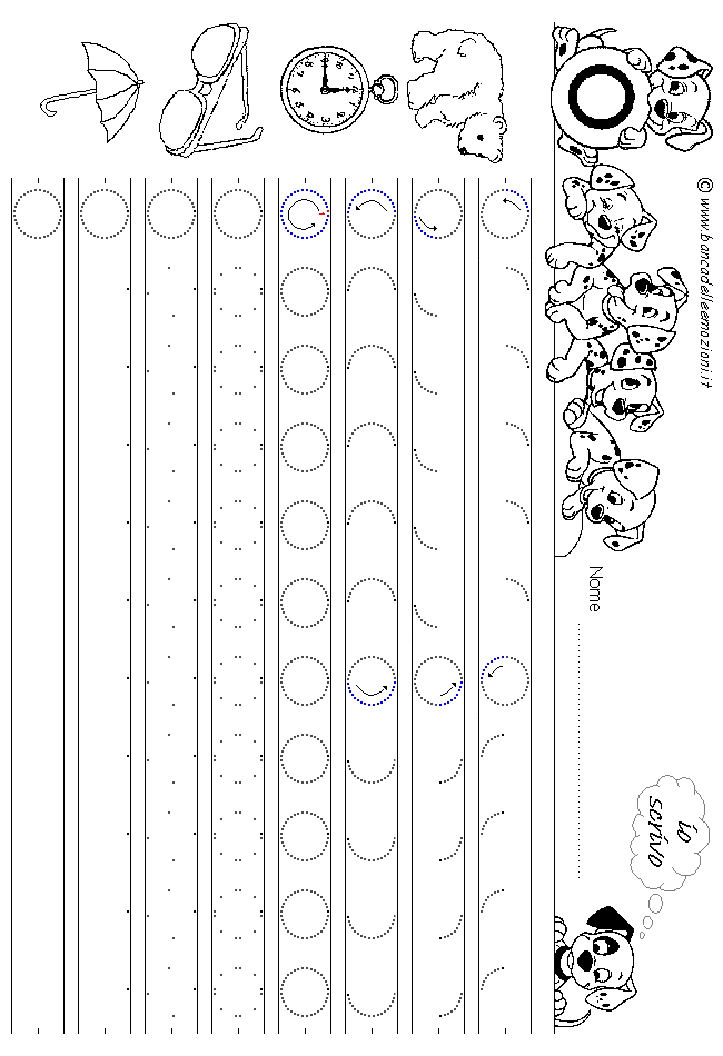 Alfabeto lettera O - stampatello minuscolo come si costruisce