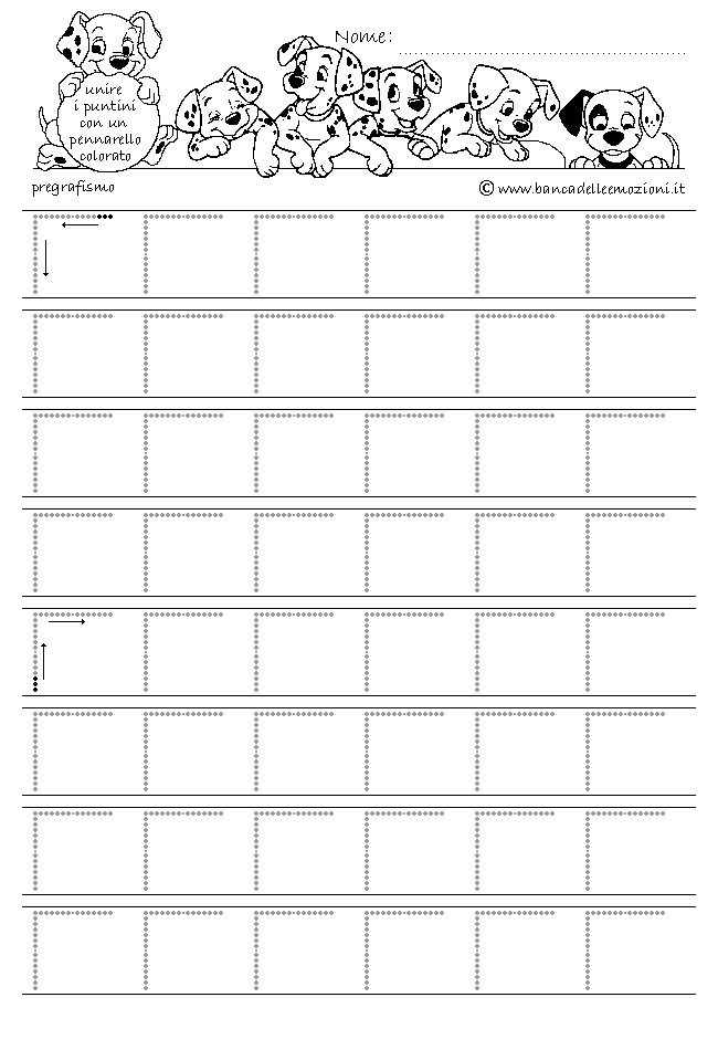 Pregrafismo - coordinazione oculo manuale