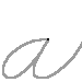 Alfabeto - Lettera A Corsivo minuscolo - scrivere senza la traccia