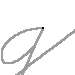 Alfabeto - Lettera G Corsivo minuscolo - scrivere senza la traccia