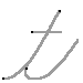 Alfabeto - Lettera T Corsivo minuscolo - scrivere senza la traccia