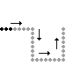 Pregrafismo - Linea verticale - linee orizzontali