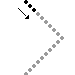 Pregrafismo - linee oblique orizzontali triangolo grande