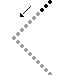 Pregrafismo - linee oblique orizzontali triangolo grande