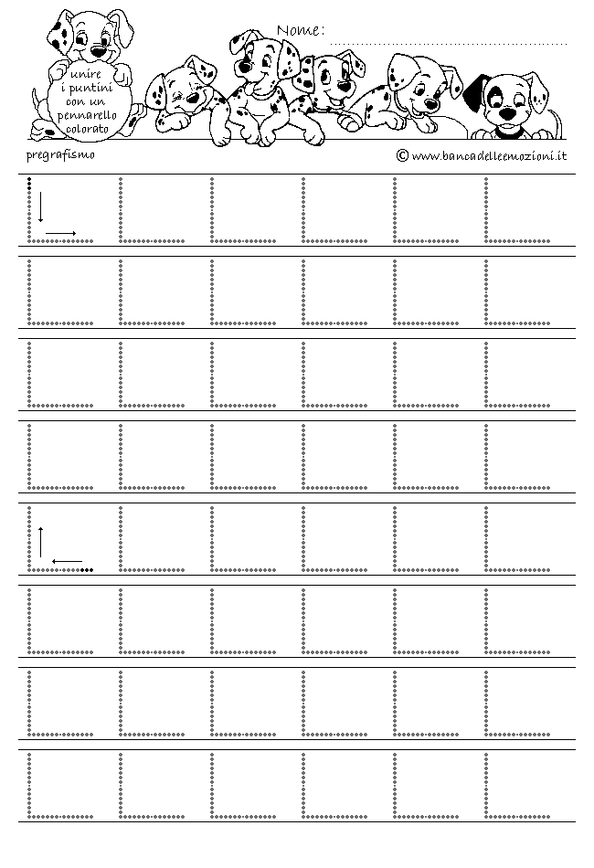 Pregrafismo - coordinazione oculo manuale