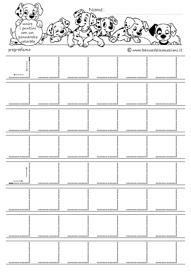 Pregrafismo - coordinazione oculo manuale