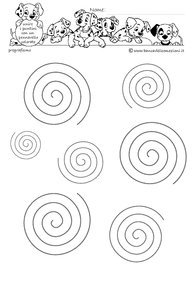 Pregrafismo - coordinazione oculo manuale