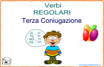 Verbi Terza Coniugazione